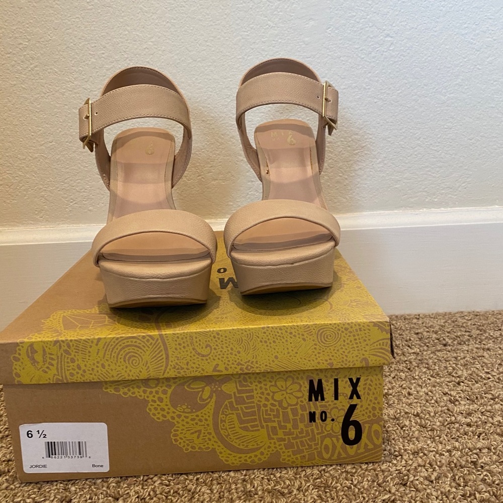 6.5 Nude Wedges
